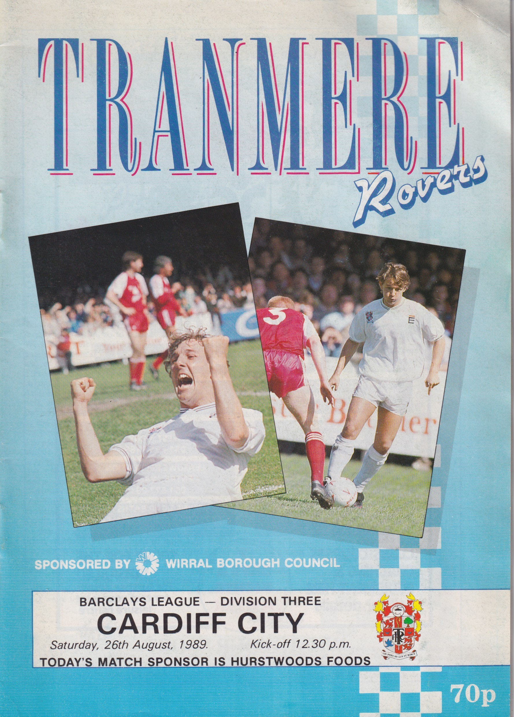 Tranmere Rovers v Cardiff City match programme
